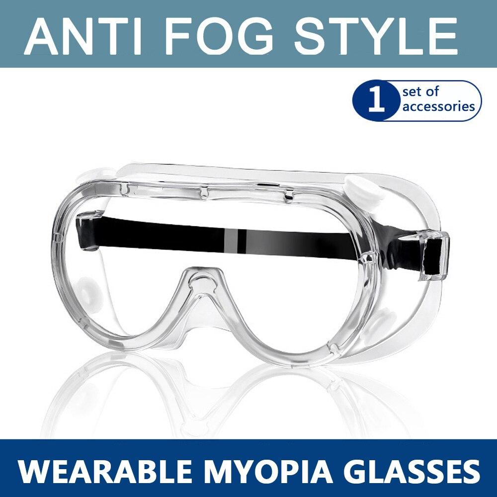 Clear Safety Goggles Glasses Men Women Eye Protect Off-road Cycling Safety Anti Dust Glasses Protection Moto Dust-proof Eyeglass