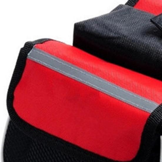 Bolsa de bicicleta com tira reflexiva anti-rachadura, à prova de choque, grande capacidade, alta resistência, 3 em 1, feixe frontal, tubo superior, bolsa de selim, acessórios para bicicleta