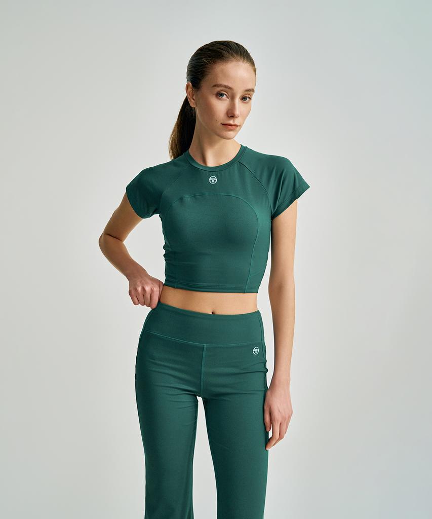 SERGIO TACCHINI W Marshmallow Crop Short Sleeve T-Shirt