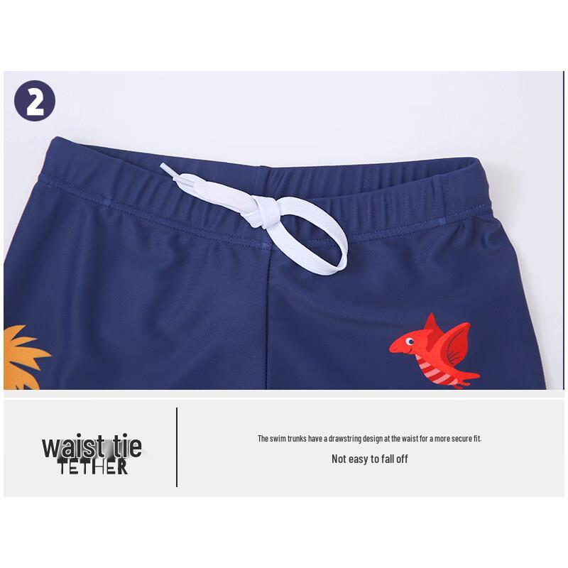 PEAK Kids' Quick-Dry Swim Training Two-Piece Swimsuit Set YS12100