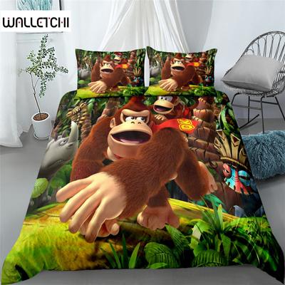 Donkey Kong Switch Jogo de cama Conjunto de cama Solteiro Twin Duplo Queen King Cal King Size Conjunto de roupa de cama