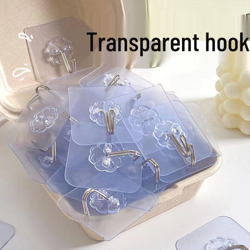 

Прозрачный самоклеящийся акриловый крючок без сверления для ванной или кухни