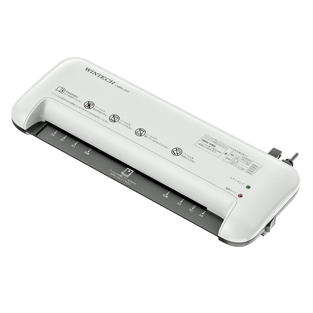 WINTECH A4 Laminiergerät Weiß 100 Mikron Zwei Walzen LMBS-A40W