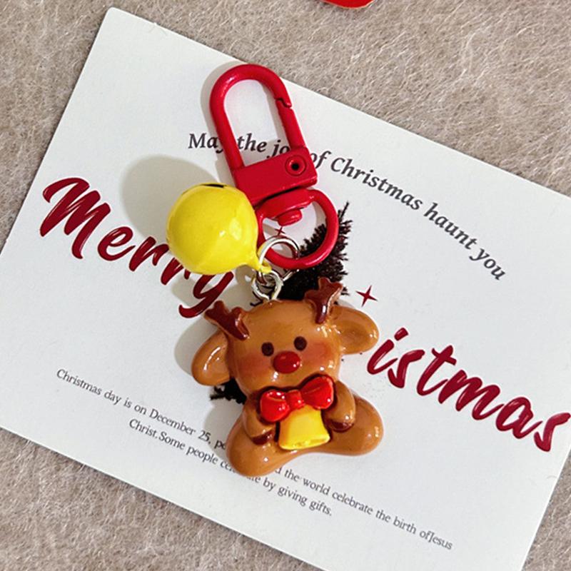 Cartoon Cute Christmas Fashion Kawaii Santa Claus Pendant Versatile Backpack Decoration Accessories Gifts