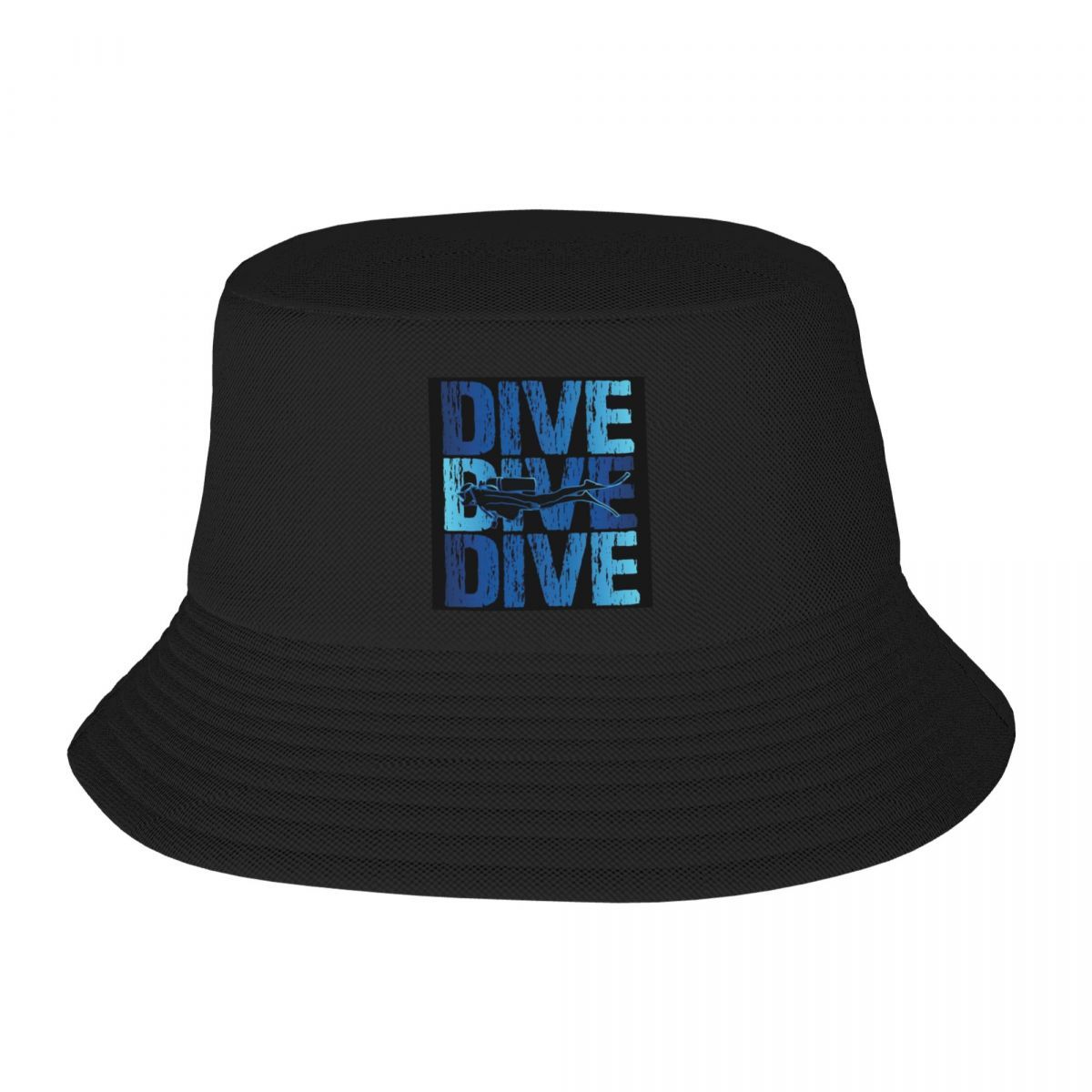 

New Dive Scuba Diving Bucket Hat Summer Basin Cap Hip Hop Fishing FisherUnisex Hat Retro Pattern