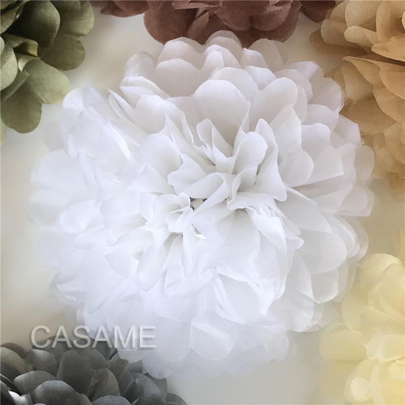 10pcs 4 6 8 10 12 Inch Tissue Paper Pom Poms Wedding Party Paper Pompom Flower for Wedding Decoration Pompoms Birthday Baby KTY