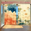 2D FLAT PRINTING 2pcs Curtains (Without Rod) Floral Spring Design (8) April Fools Is Day Festival Fashion Curtains Versatile