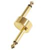 KAUMO Effects Pedal Connecting Gold Crank Shape Plug, Plated, (Pair)