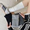 Ladies Spring and Autumn Show Thin Segmental Micro Pressure Boneless Calf Cotton Socks