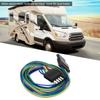 5-Pin Trailer Connector Flat Trailer Socket Wiring Harness for Most RVs and Trailers Camper Refit