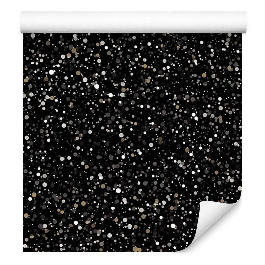 Black glitter wallpaper black, graphite and brown for living room and bedroom 50x1000
