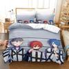 Music MILGRAM Beding Set Japan Famous Anime Soft Duvet Cover Sets Warm Comforter Bed Linen Twin Quen King Single Sized Dimensions Dropshiping Gift