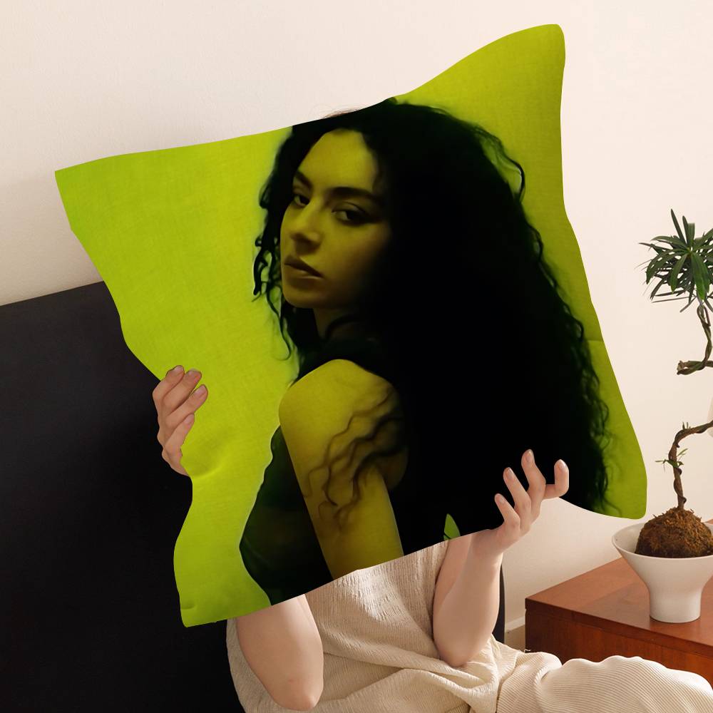 C-Charli Xcx Pillow Cushion Cover Pillowcase Living Room Sofa Home Decor Customized