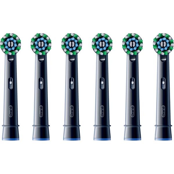 Oral-B Oral-B Replacement Toothbrush Head PRO Cross Action Black 6 Pcs