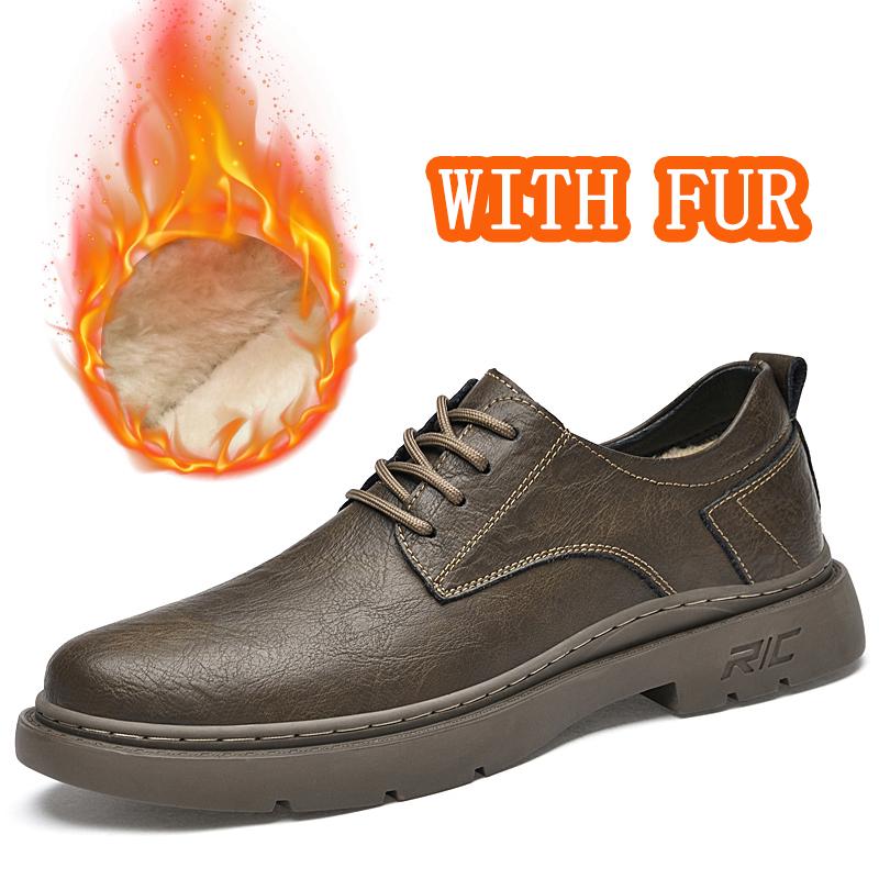 Fashion Genuine Leather Men Business Formal Flats Luxury Brand Men's Casual Shoes Classic Handmade Man Oxford Shoes Wedding Derby Shoes