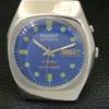 GENUINE 46941 VINTAGE ORIENT AUTOMATIC JAPAN MENS BLUE DIAL WATCH A701852-5 R207-a701852