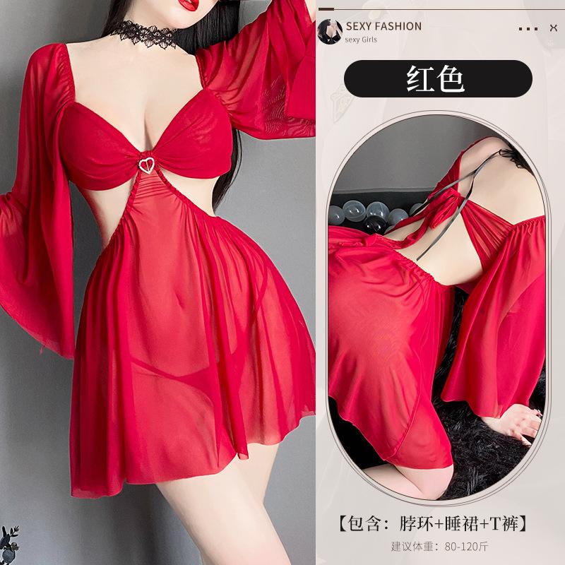 

Сексуальное женское белье, кровать, свободная от страсти, кружевная пижама, униформа, соблазнительная ночная рубашка, комплект average size