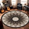 Mosaic Texture Geometric Pattern Round Carpet Modern Elegant Style Easy Clean Rug for Living Room Home Decor