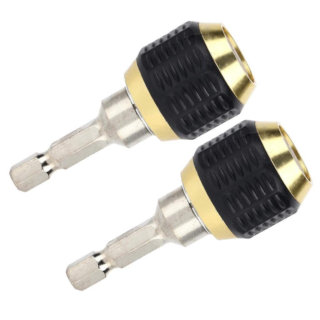 2PCS 60mm Drill Chuck Hex Screwdriver Impact Driver Adapter 1/4 Hex Shank Dril Bit Tool