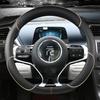 For BYD Dolphin Atto3 Atto 3 EV Yuan Plus   Microfiber Leather Sport D Shape Car Steering Wheel Cover Auto Accessories