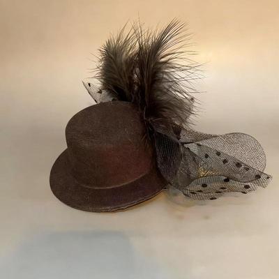Black Pearl Feather Flower Hair Clip Hat Artificial Feather Mesh Pillbox For Women Elegant Formal Hat Jewelry Accessories