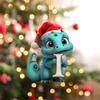 Acrylic Dragon Baby Hanging Ornament 2D Christmas Tree Pendants Christmas Decorations  Kids Gifts