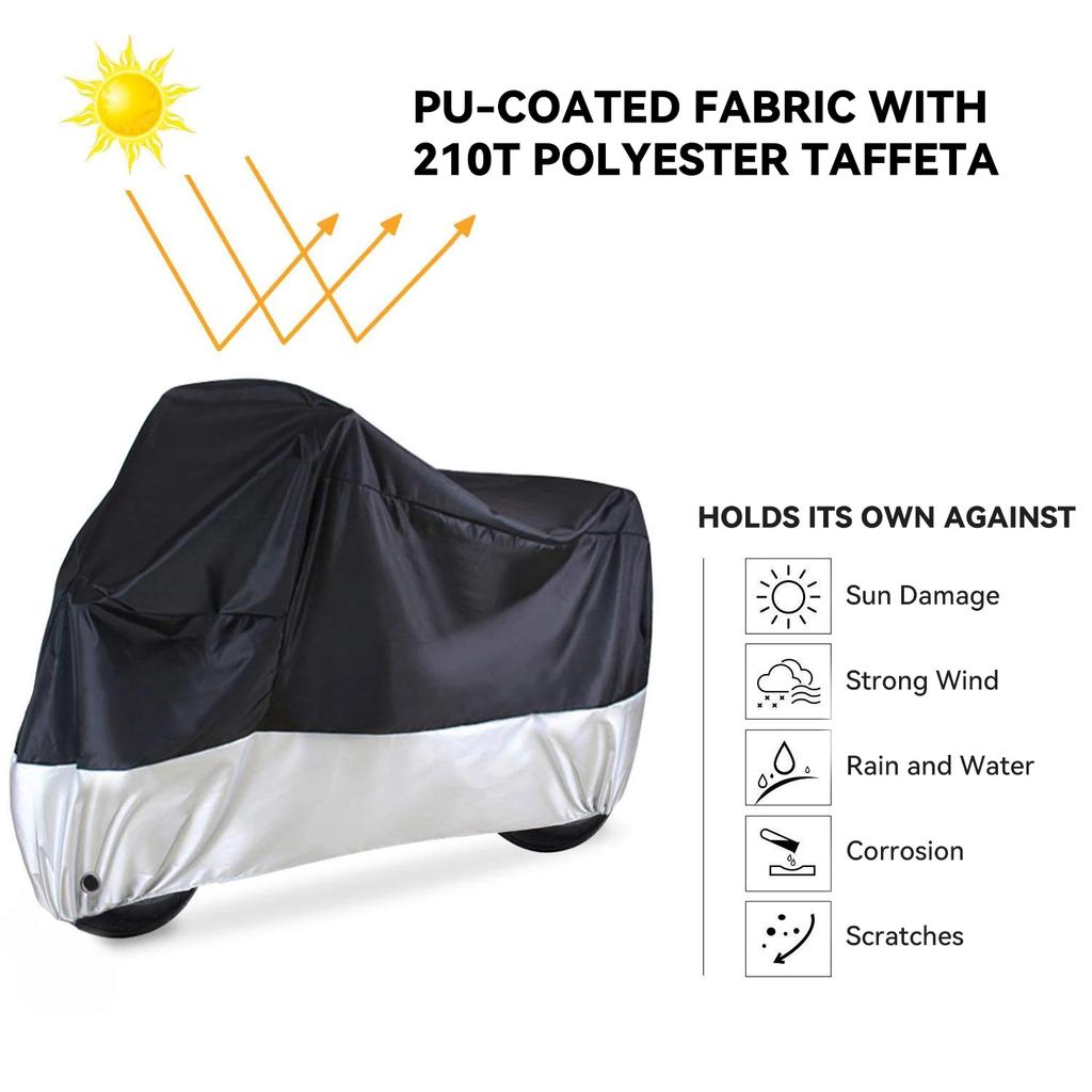 Motorcycle Cover M L XL XXL XXXL XXXXL Universal Outdoor Uv Protector Bike Rain Dustproof Scooter Covers Waterproof