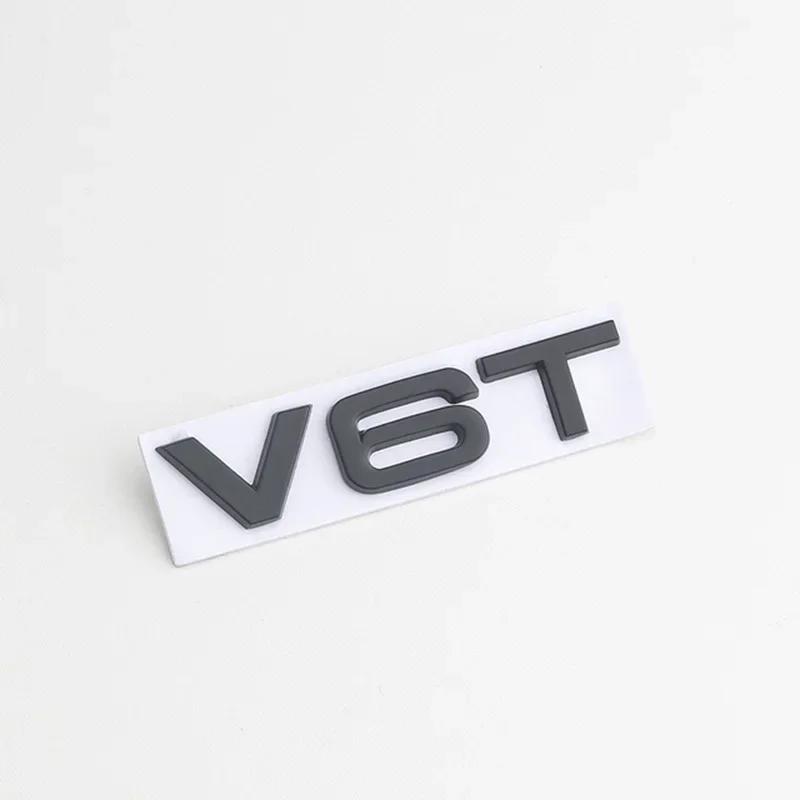 2026 3D Metal Car Fender Side Emblem V6T V8T Logo For Audi S4 A4 B7 V6T Sticker A6 Golf 4 C7 SQ7 Q8 R8 S8 RS8 V8T Badge Accessories