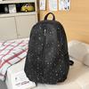 Schoolbag Korean Version Ins Little Star Schoolbag for Female Junior High School Students with a Sense of High-end Niche Does Not Collide 