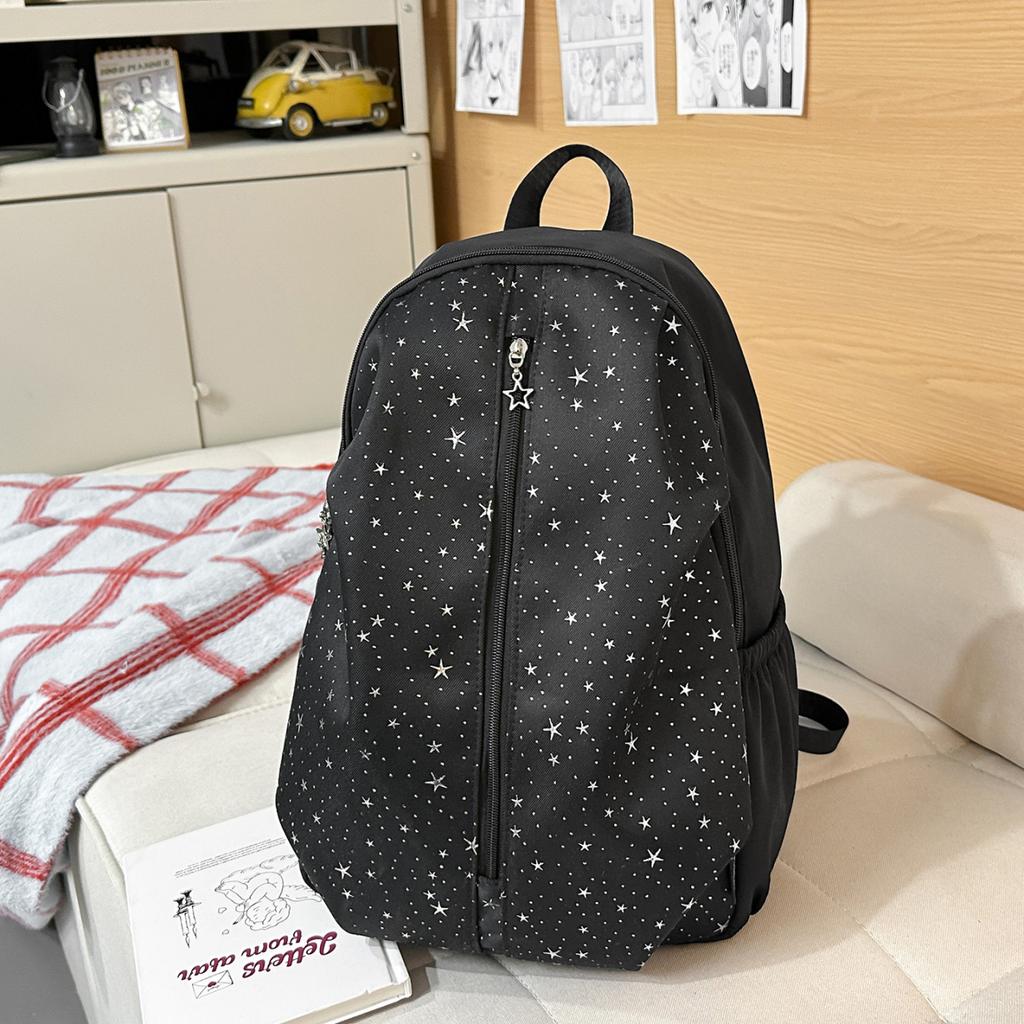 Schoolbag Korean Version Ins Little Star Schoolbag for Female Junior High School Students with a Sense of High-end Niche Does Not Collide