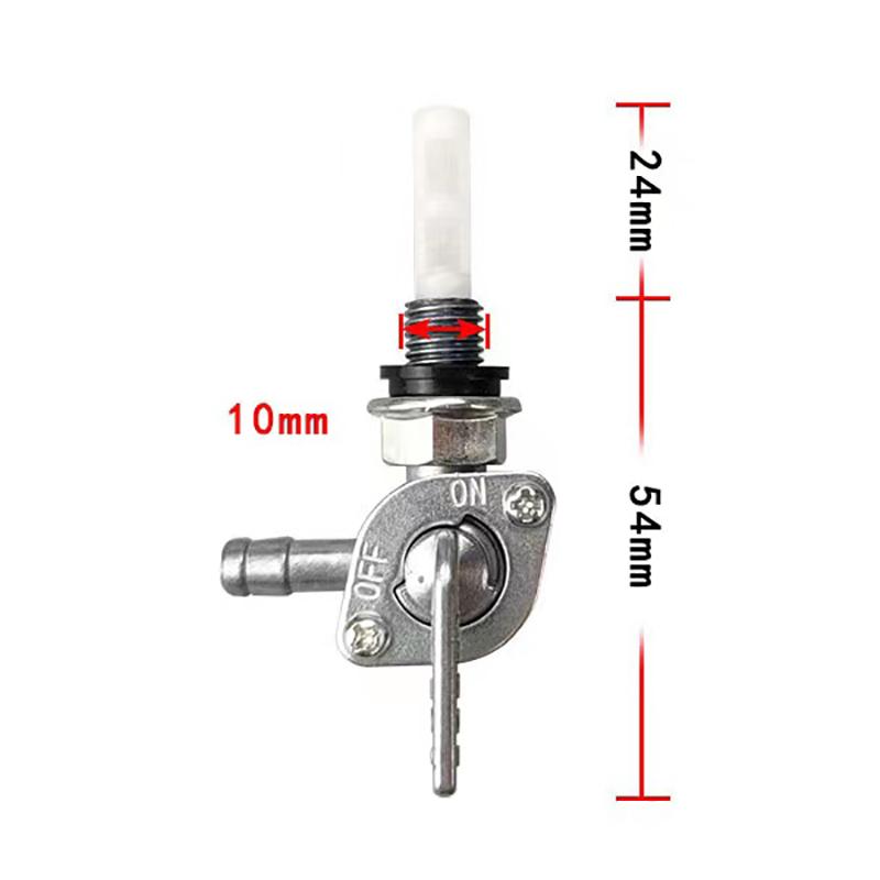 ON/OFF Universal Fuel Shut Off Valve Tap Replacement For Generator Gas Engine Tank Switch Fit 1/4" Hose Tap Fuel System 2