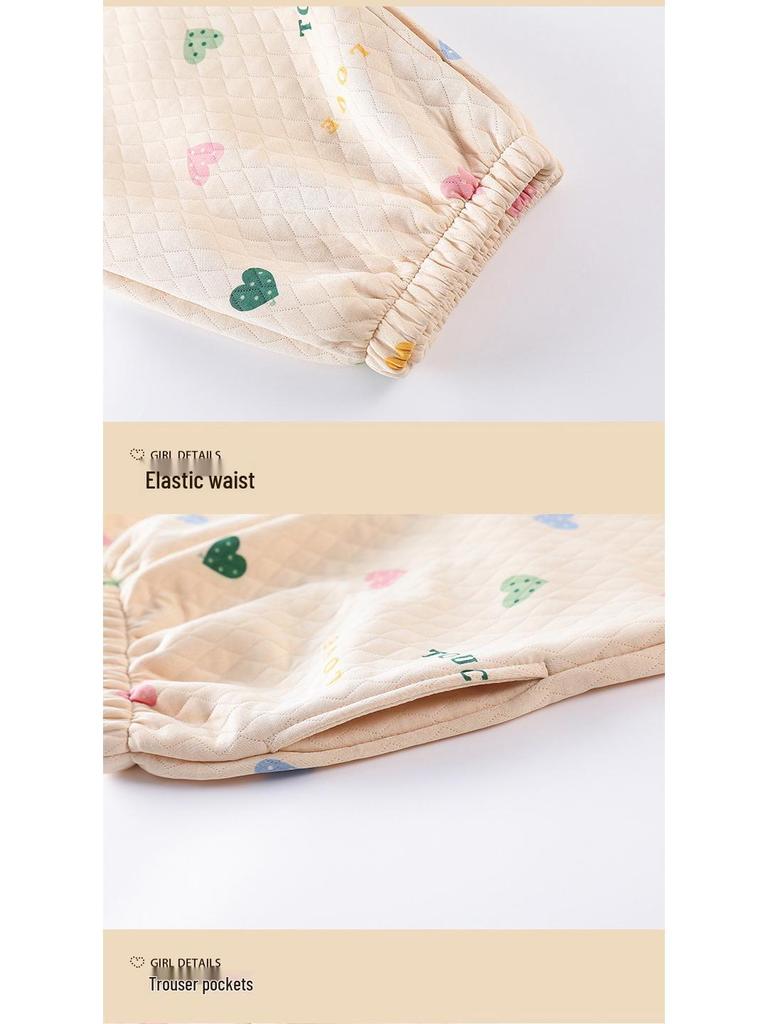 Gesteppter Langarm-Kimono-Stil Umstands- & Stillpyjama - Warmluft-Baumwoll-Cardigan Homewear