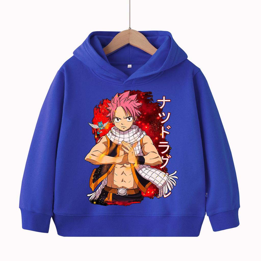 Fairy Tail Anime Children's-Hoodie Harajuku Hip Hop Pullover Tops Sweatshirt