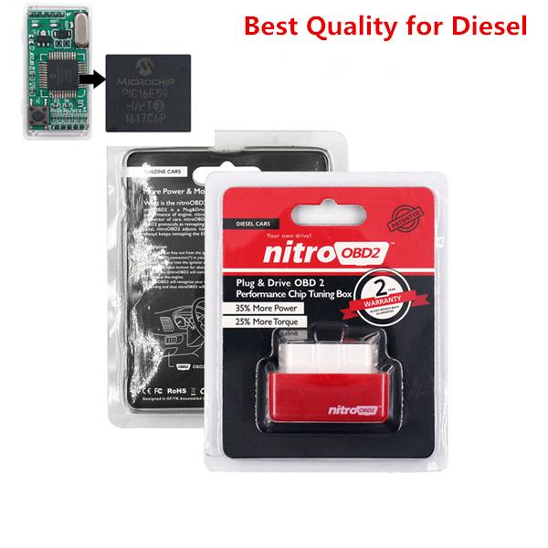 Nitro OBD2 EcoOBD2 Dubults ECU Mikroshēmas