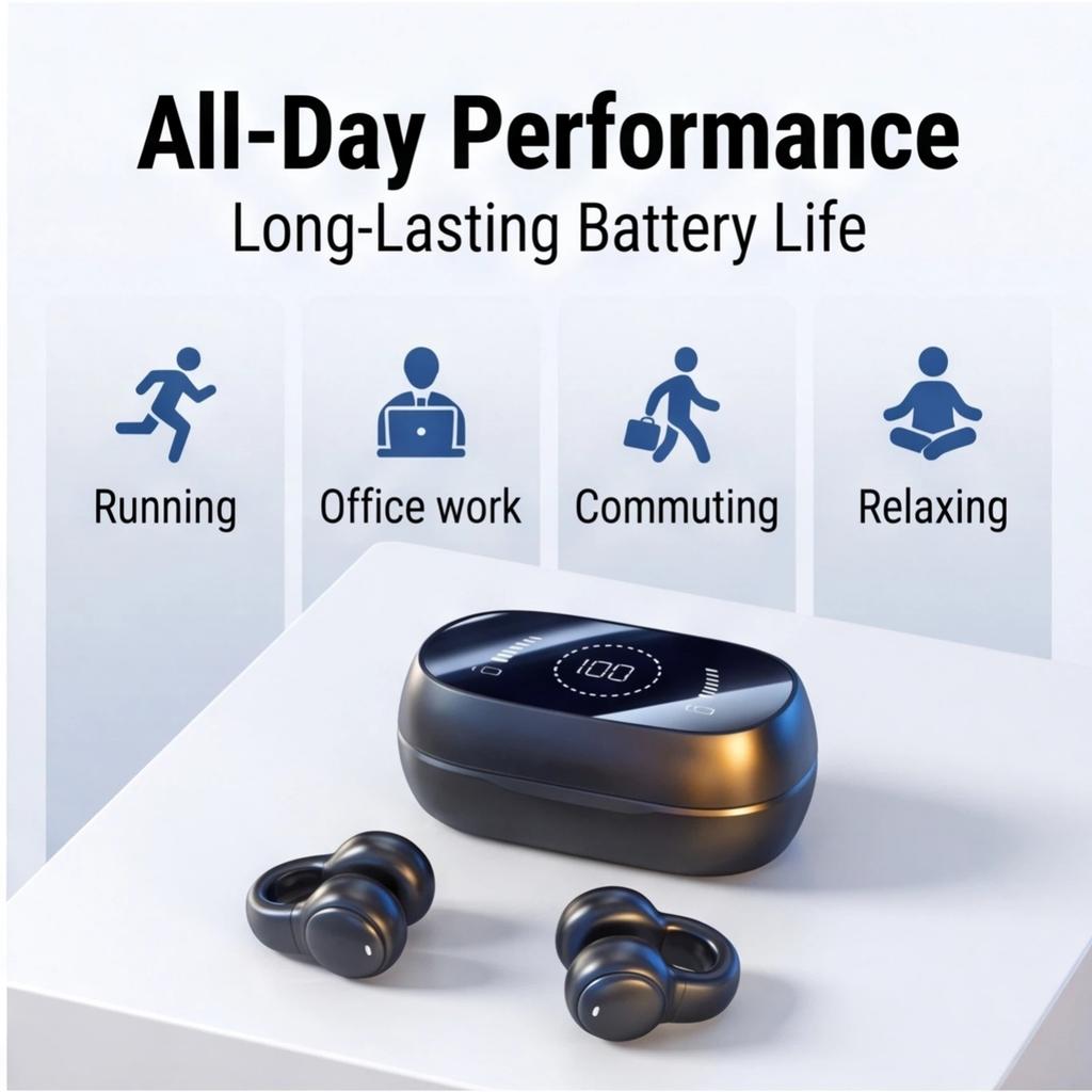 Xiaomi Wireless Bluetooth Earbuds Mirror High-definition Digital Display Earphones M47 Headset for Phone Headphones Sport With Mic Free