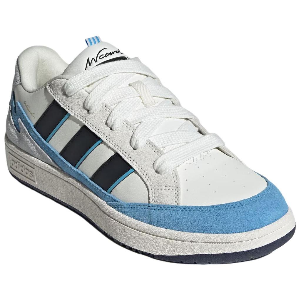 Adidas Wcard Adv Soft Comfortable Durable Low-Top Skate Shoes Unisex Skate Shoes White Blue JQ4532