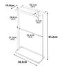 Yamazaki Towel Tower Slim for Bath Clothes Drying 10549 (Yamazaki Industries) Side-hanging Hanger, White, W36.5×D14.4×H61.2cm, Series, Design, Towels,