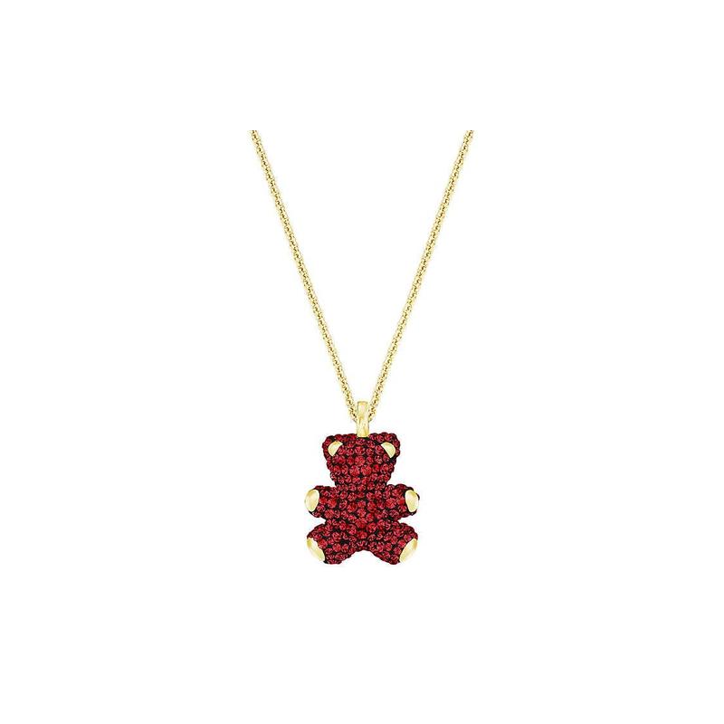 Swarovski Teddy 4D three-dimensional bear crystal, gold-plated necklace for women 5388876