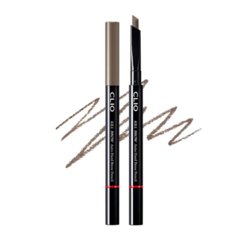 Clio Kill Brow Brow Pencil Swatch 06 Taupe Gray x 2