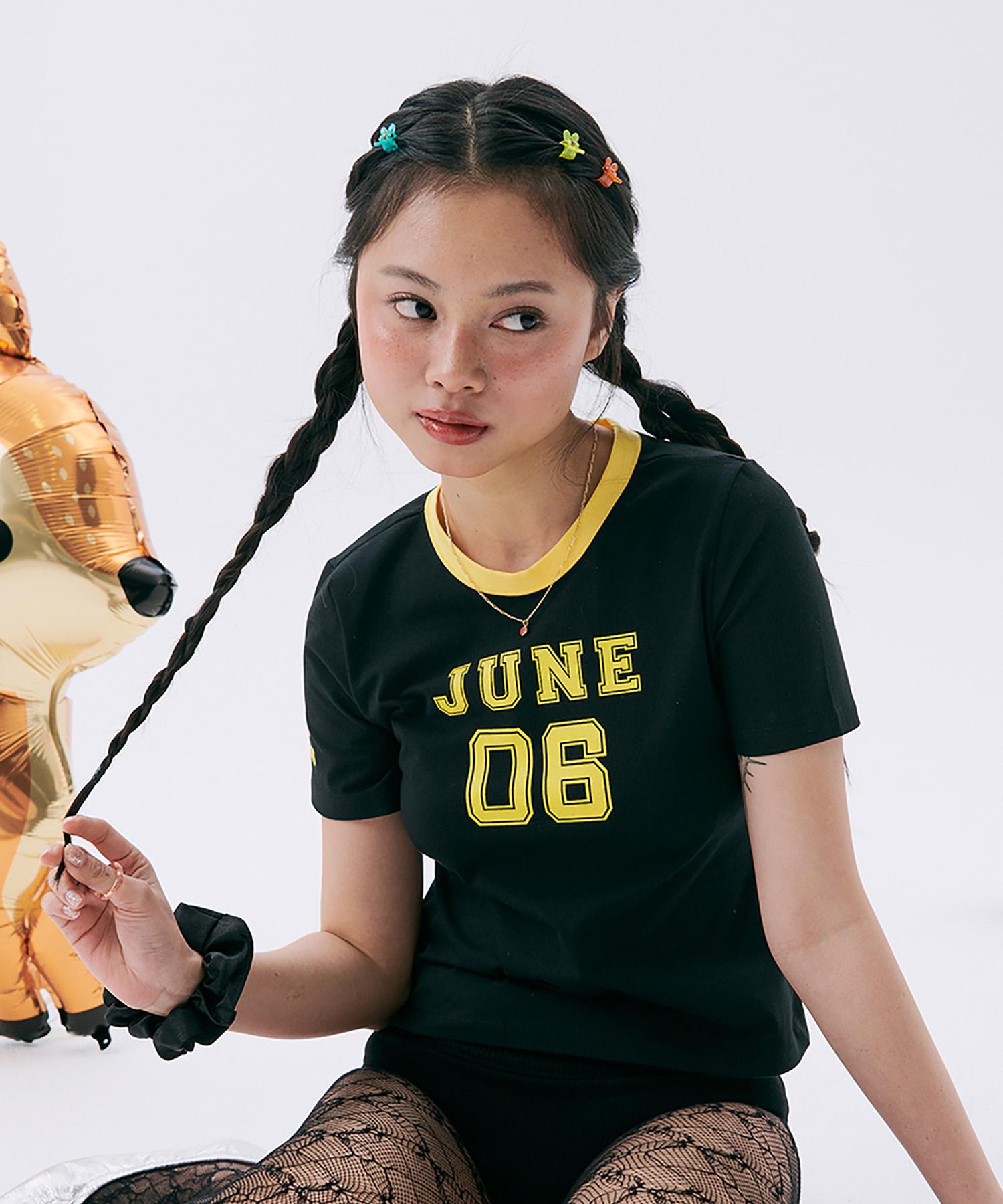 Jun Jun Space No.6 Color Block T-Shirt_Black S