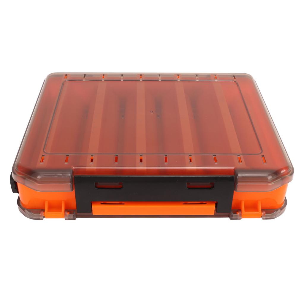 Angelkoffer Doppelseitig Transparentes PP Mehrfachfächer Tackle Aufbewahrungsbox für Köder Outdoor Reise