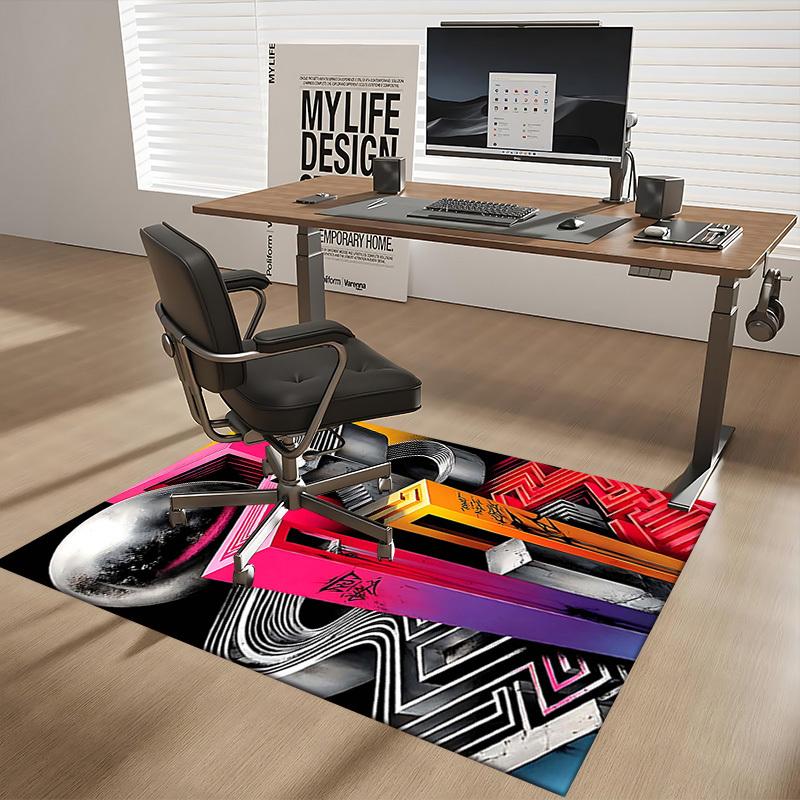1pc Anime Cartoon Design Office Chair Mat - Seasonal Gift for Home Decor, Suitable for All Seasons and Perfect for Gaming Rooms.A051