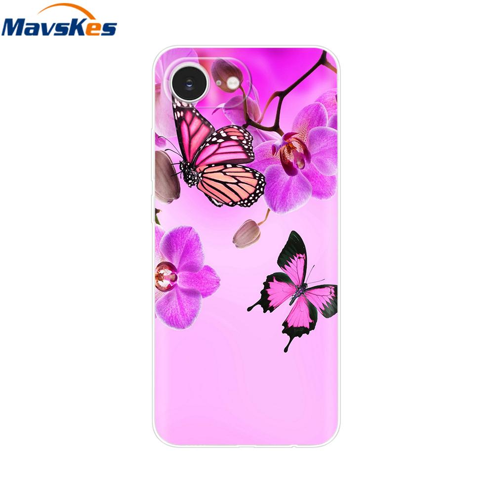 For iPhone 16e Case For Apple iPhone 16e Case Luxury Clear Painted Cover Case For iPhone 16e 16 E Coque Protective Cover Fundas