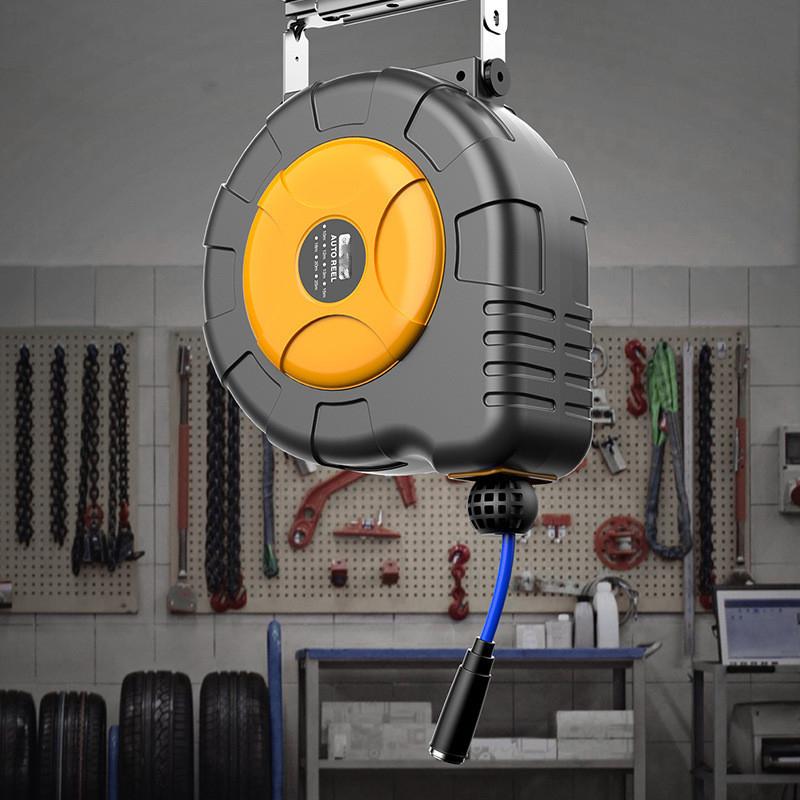 Wall Mounted Pipe Storage Device  Automotive Maintenance Pipe Winder Automatic Retractable Hose Pipe Reel