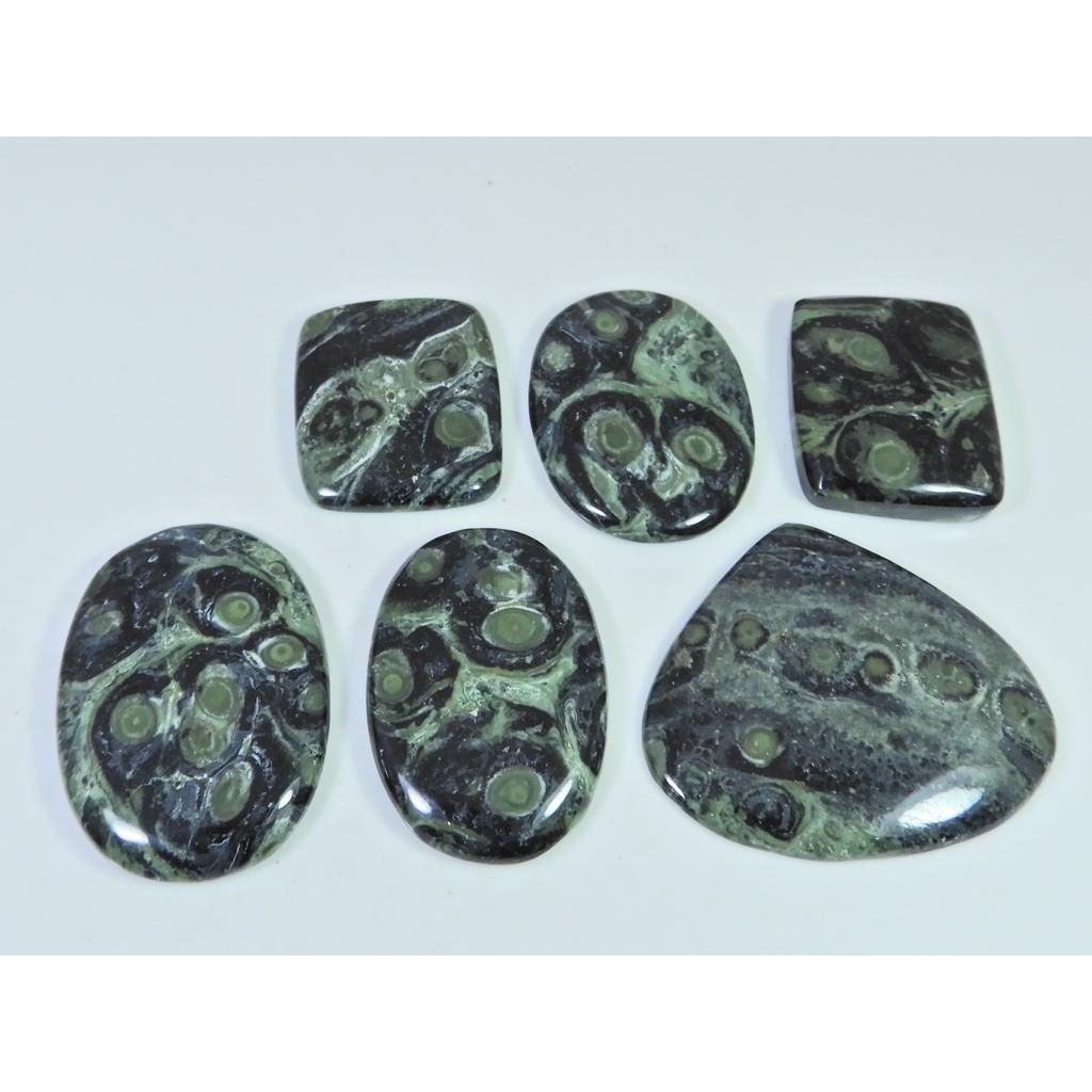 Natural Star Galaxy Kambaba Jasper Mix Cabachon Loose Gemstone 06 Pcs Lot C-2628