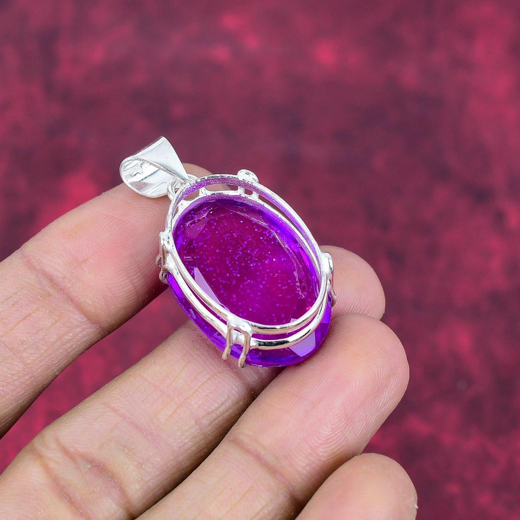 Różowy australijski opal 925 solidny srebrny wisiorek, ręcznie robiona biżuteria z kamieni szlachetnych, prezenty dla żony nowy wisiorek