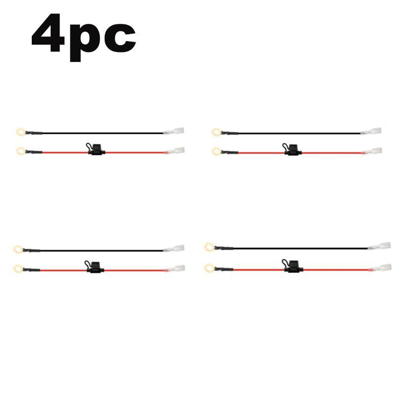 2/4/6/8pcs Car Fuse Holder Waterproof Mini Blade Adapter Splash-proof Box for Cutoff Switch Socket 18 AWG Wires for Automotive