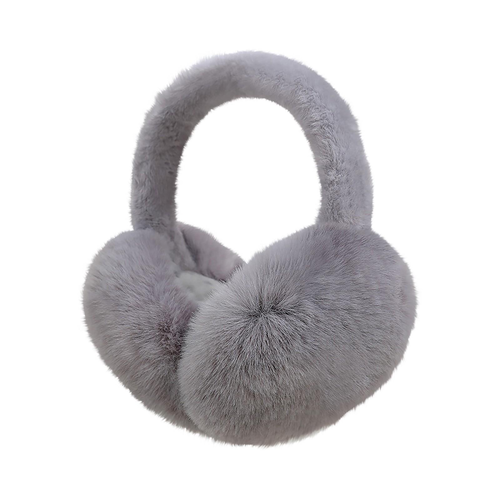 

Зимние женские плюшевые наушники зимние теплые мешочки антифриз наушники-вкладыши складные One Size