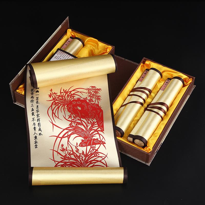 Silk Paper-Cut Hanging Artwork: Chinese-Style Decorative Gift for Travelers