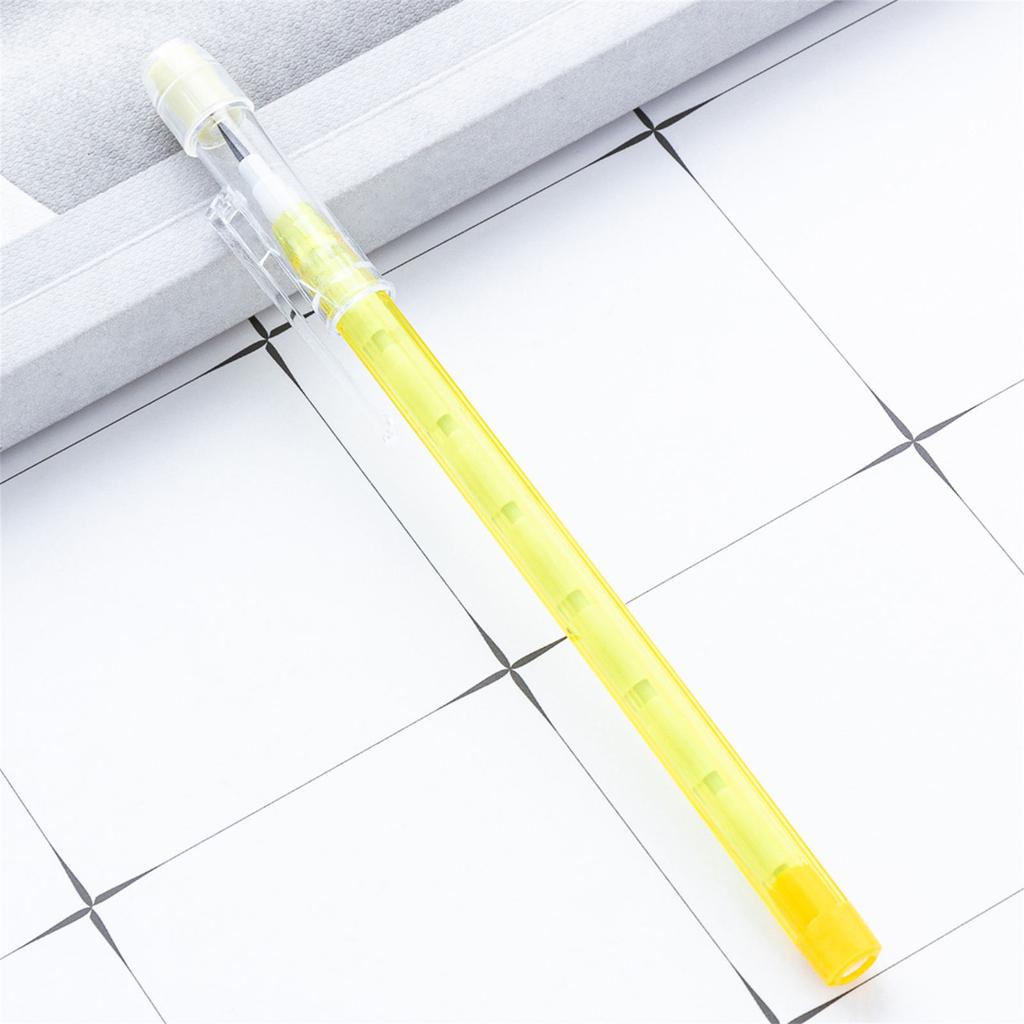 Stackable Pencils Pop Up Plastic Pencil with Eraser Top Multicolor Translucent Pencil Multipoint Non-Sharpening Pencil